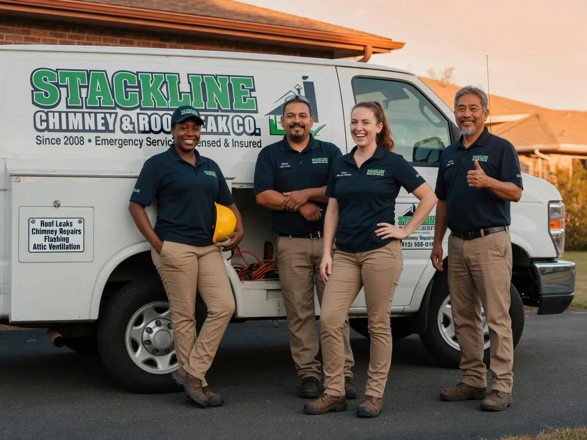Chimney flashing repair company in Rockville, MN